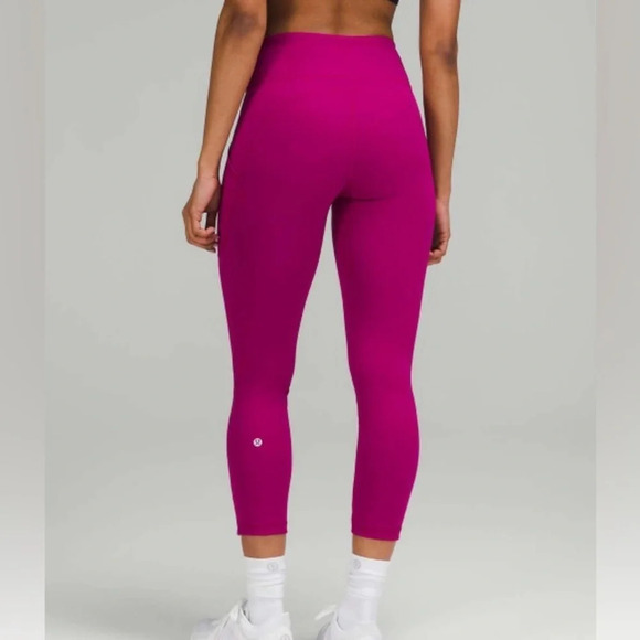 LULULEMON  Invigorate High-Rise Crop 23" Magenta Purple Size 2 - Picture 3 of 13